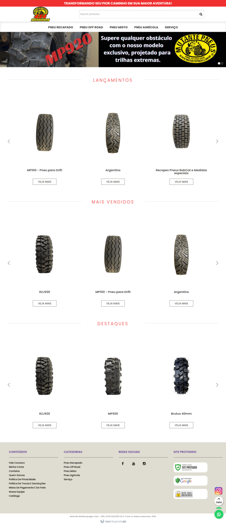 Site mutante Pneus